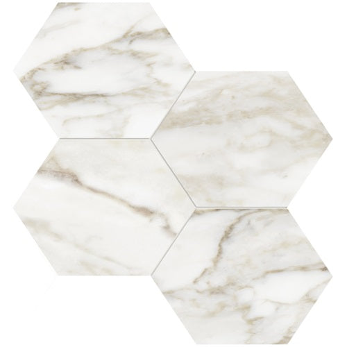 Adonis Porcelain Calacatta Paonazzo Mosaic Polished 1