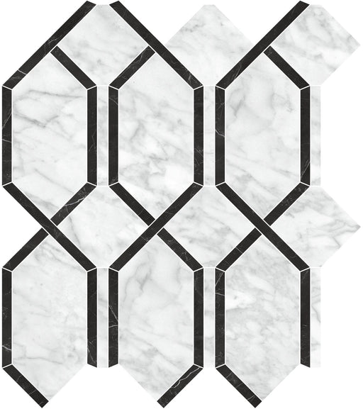 Adonis Carrara Gioia Porcelain Mosaic - Modella