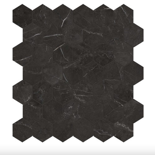 Adonis Porcelain Nero Venato Mosaic Polished 1
