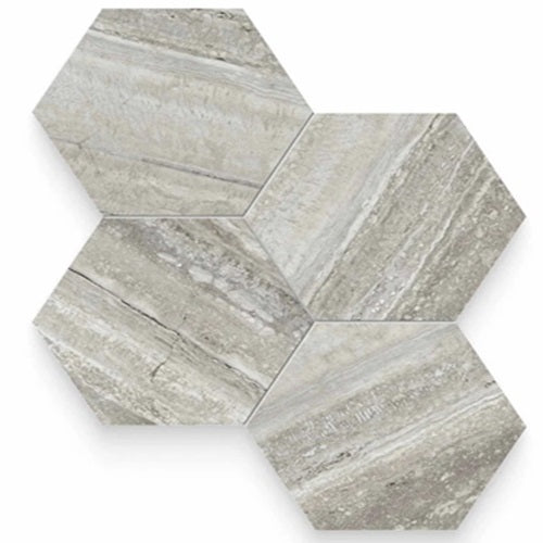 Adonis Porcelain Travertino Instrata Mosaic Polished 1
