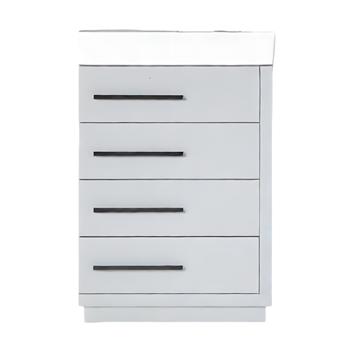 Adora Wood Light Grey Bathroom Vanity Light Grey 1