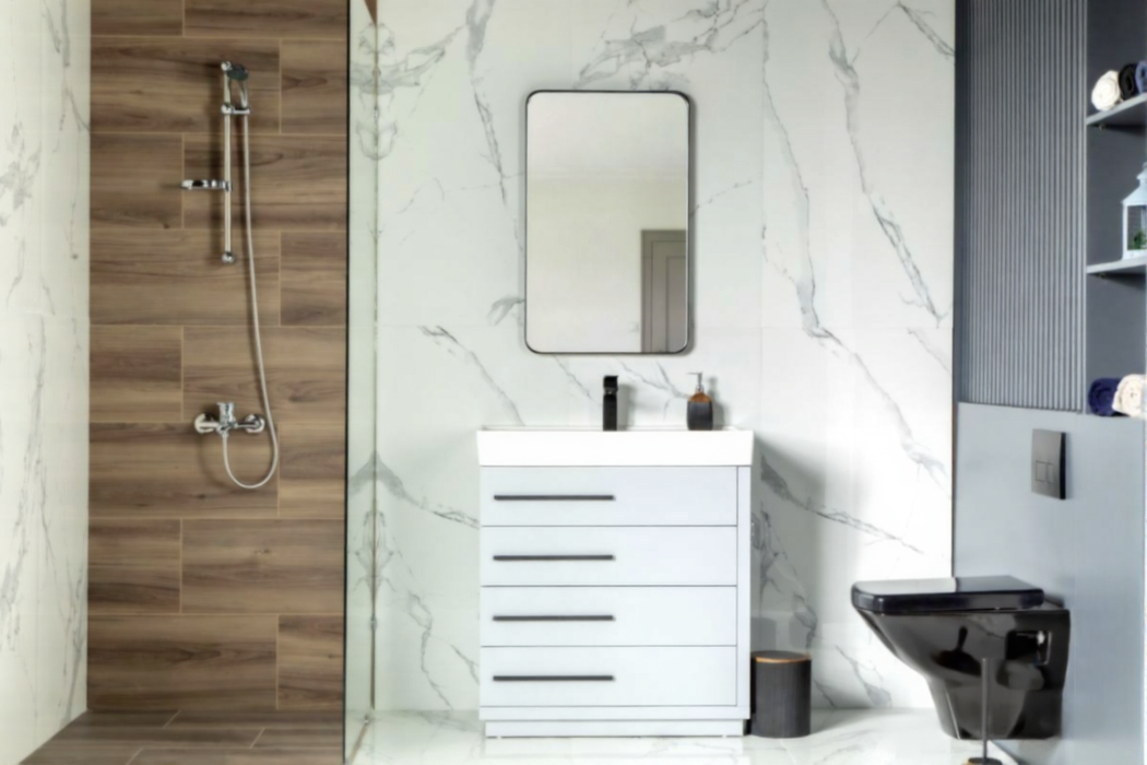 Adora Wood Light Grey Bathroom Vanity Light Grey 2