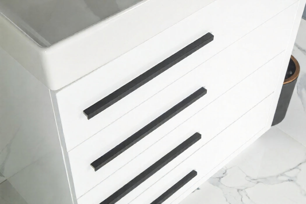 Adora Wood White Bathroom Vanity White 5