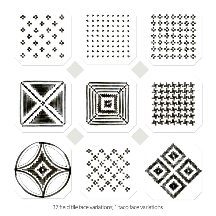 Vaudeville Porcelain Octagon Deco Sombra with Taco Nacar Tile Matte 4