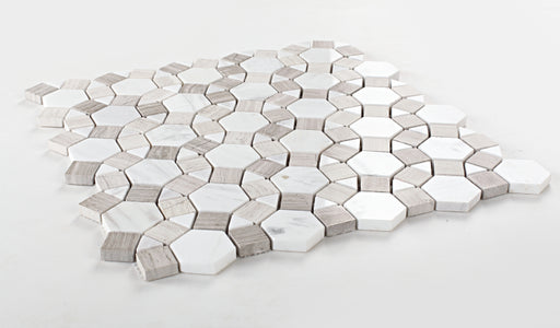 Aether Loft Polished Marble Mosaic - 11.50" x 12" x 3/8"