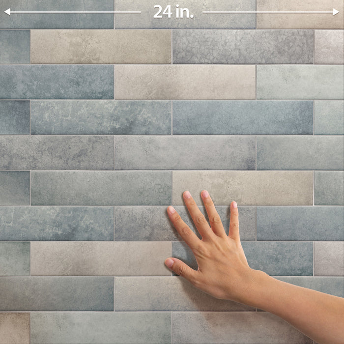 Heritage Porcelain Shadow Tile Mixed 7