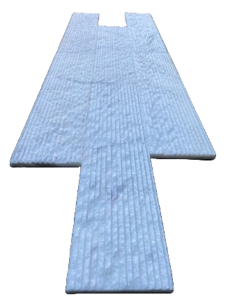 Afyon White Raked Marble Ledgestone - 6" x 24" x 5/8"