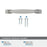 Highland Ridge Zinc Aged Pewter Cabinet Pull 17
