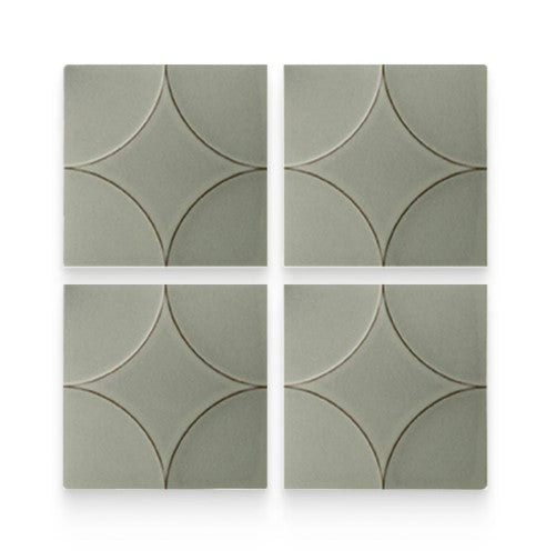 Akuza Moon Maru Deco Porcelain Tile - 6" x 6"  x  9 MM Matte