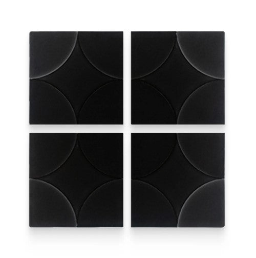 Akuza Night Maru Deco Porcelain Tile - 6" x 6"  x  9 MM Matte