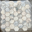 Alabama Rose Honed Marble Mosaic - 2" Hexagon