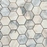 Alabama Rose Honed Marble Mosaic - 2" Hexagon Honed