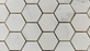 Alabama White Honed Marble Mosaic - 2" Hexagon Honed