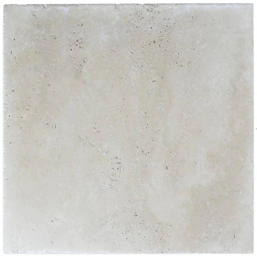 Full Tile Sample - Alabastrino Travertine Tile - 8" x 16" x 3/8" Chiseled & Brushed