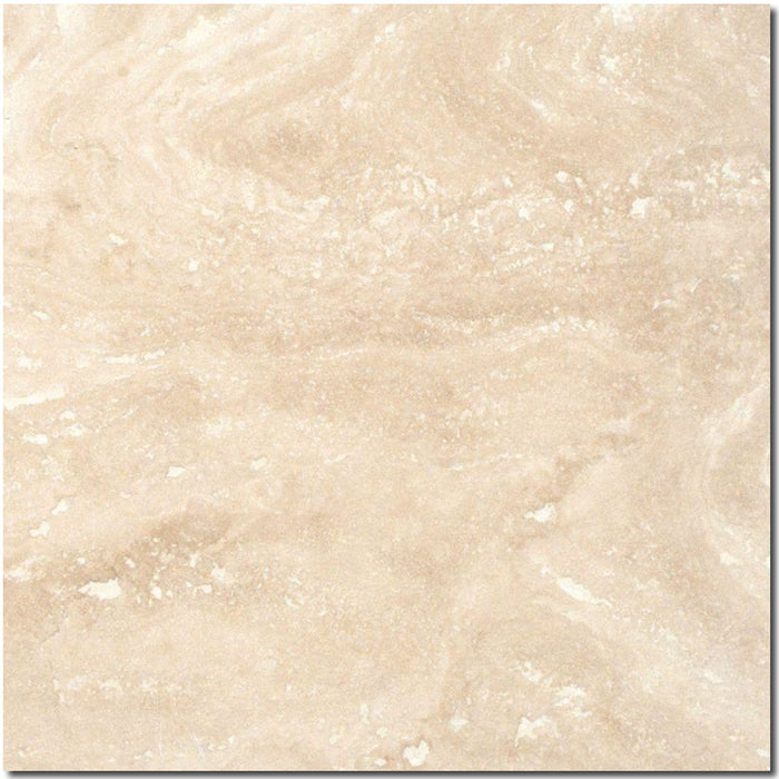 Full Tile Sample - Alabastrino Travertine Tile - 24" x 24" x 1/2" Filled & Honed