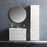 Wave Wood White Glossy Bathroom Vanity White Glossy 2