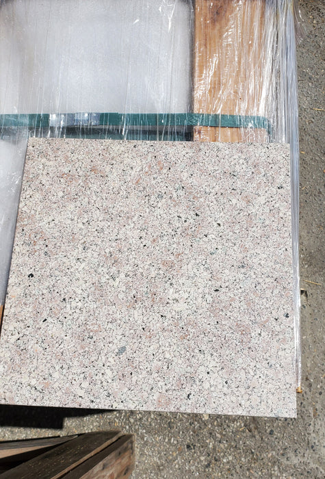 Polished Almond Mauve Granite Tile - 12" x 12" x 3/8"