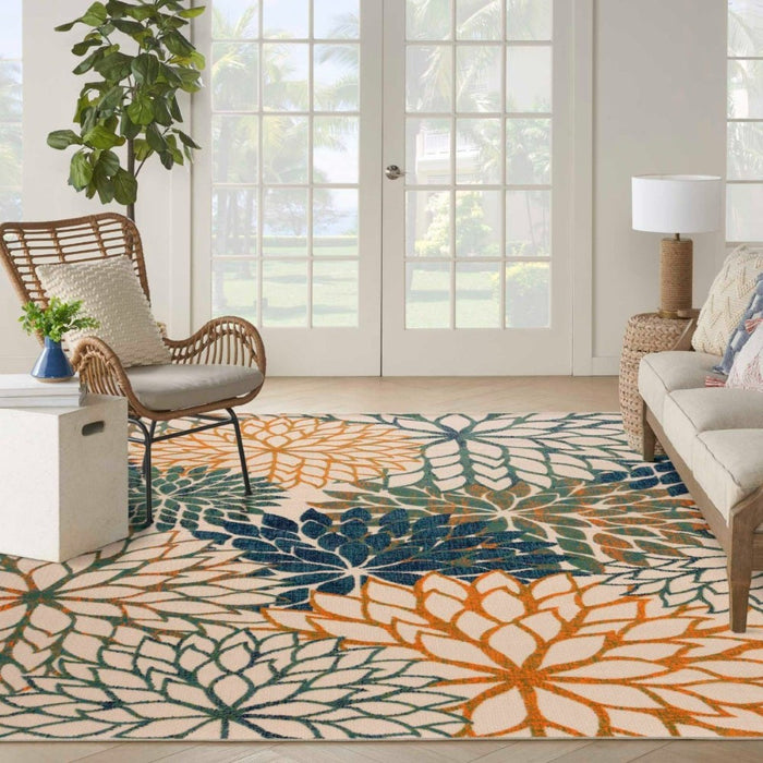 Aloha Blue Green Polypropylene & Polyester BLGRE