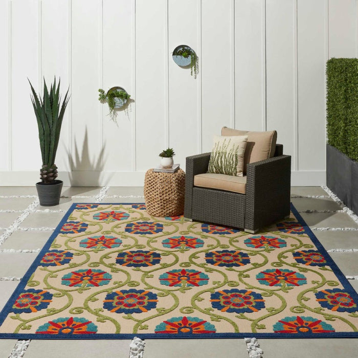 Aloha Blue Multicolor BLUMT Polypropylene & Polyester