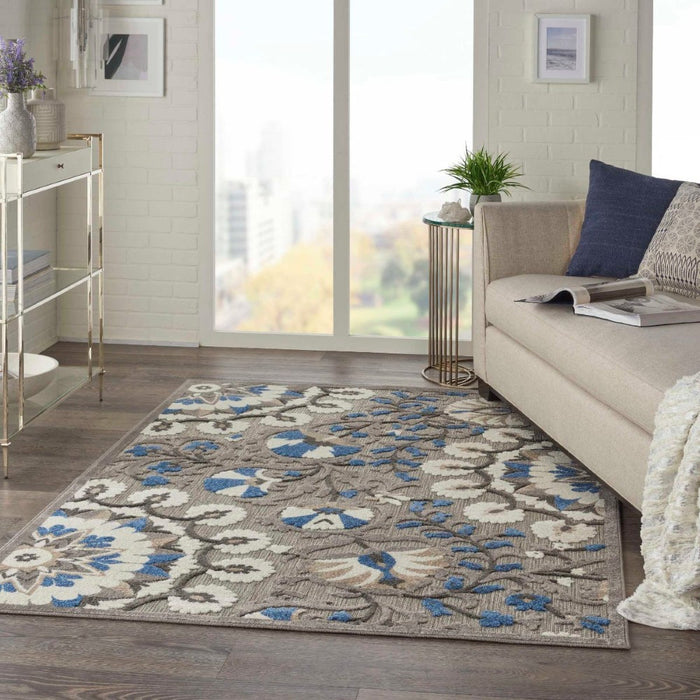 Aloha Polypropylene & Polyester Grey Multi ALH20 GRYMT