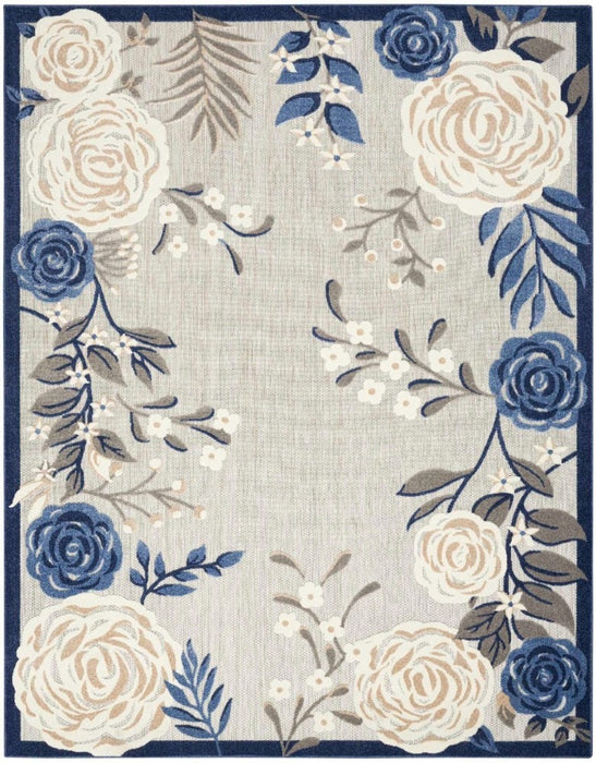 Aloha Blue Grey Polypropylene & Polyester BLGRY
