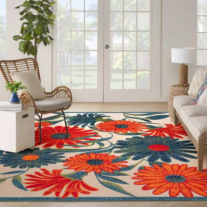 Aloha Ivory Multicolor Polypropylene & Polyester IVMTC