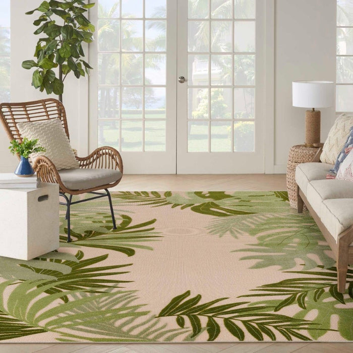 Aloha Ivory Green Polypropylene & Polyester IVGRE