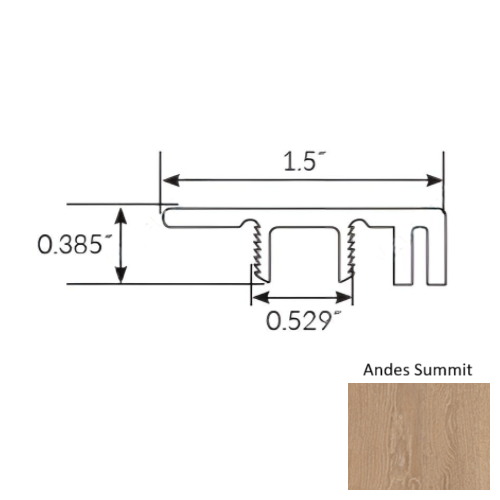 Americano Grande Vinyl Andes Summit End Cap Ceramic Bead 1