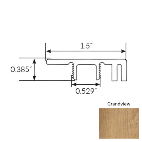 Americano Grande Vinyl Grandview End Cap Ceramic Bead 1