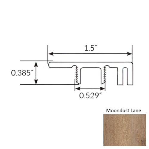 Americano Grande Vinyl Moondust Lane End Cap Ceramic Bead 1