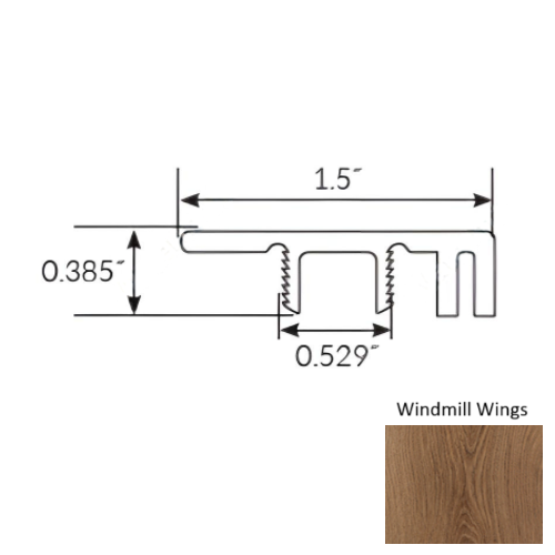 Americano Grande Vinyl Windmill Wings End Cap Ceramic Bead 1