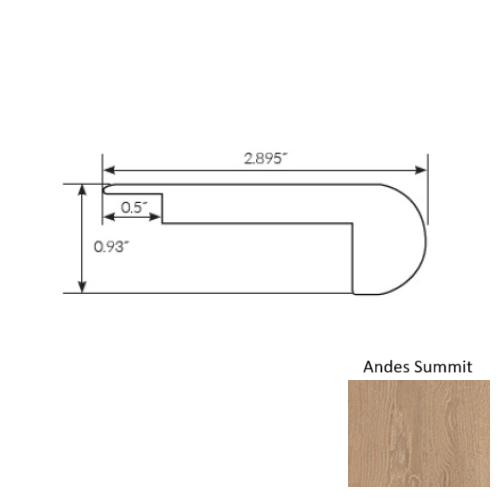 Americano Grande Vinyl Andes Summit Stair Nose Ceramic Bead 1
