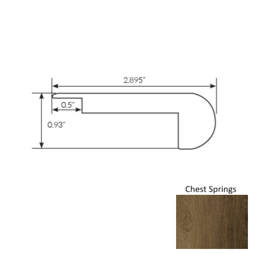 Americano Grande Vinyl Chest Springs Stair Nose Ceramic Bead 1