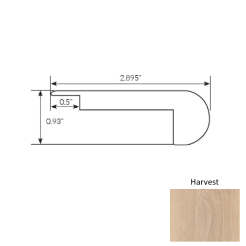 Americano Grande Vinyl Harvest Stair Nose Ceramic Bead 1