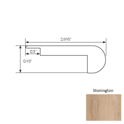 Americano Grande Vinyl Stonington Stair Nose Ceramic Bead 1