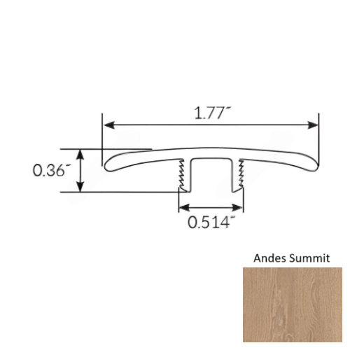 Americano Grande Vinyl Andes Summit T Molding Ceramic Bead 1