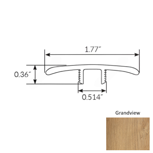 Americano Grande Vinyl Grandview T Molding Ceramic Bead 1