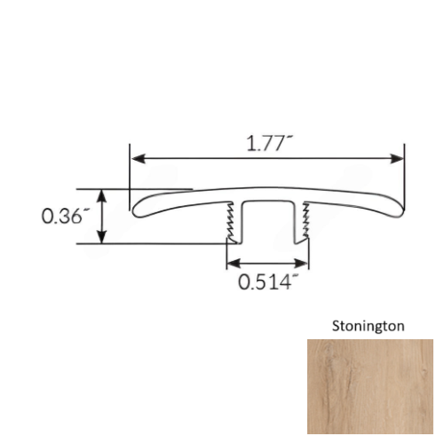 Americano Grande Vinyl Stonington T Molding Ceramic Bead 1