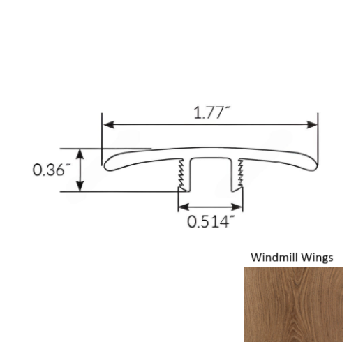Americano Grande Vinyl Windmill Wings T Molding Ceramic Bead 1