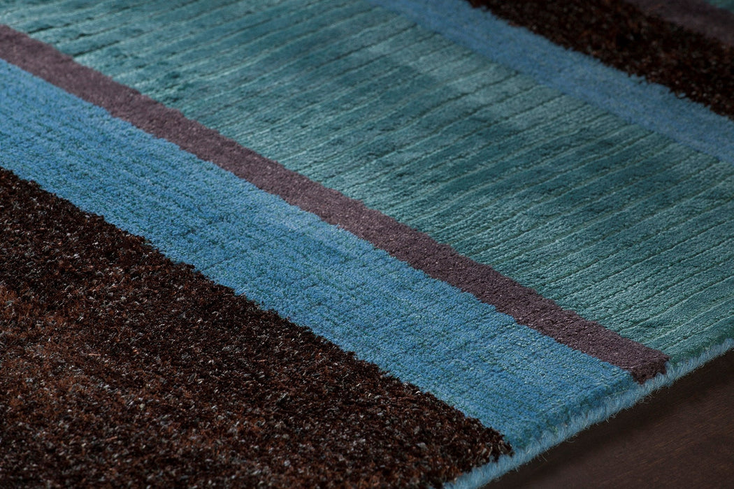 Polyester 30502 Area Rug Textured 4