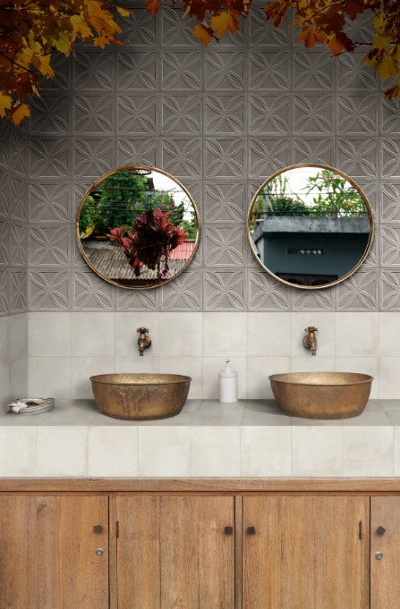 Amuri Porcelain Struttura 3D Gelosia Grigio Tile Matte 2