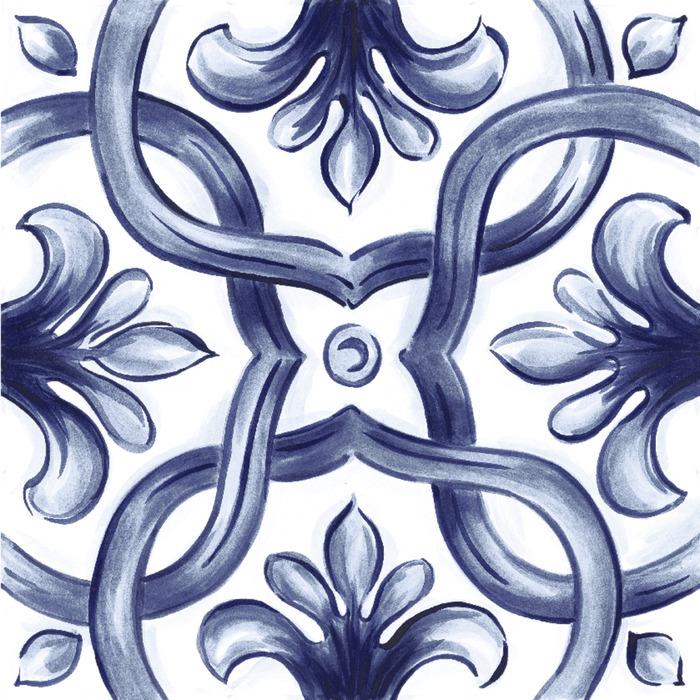Amuri Porcelain Decoro Maiolica Tappeto 2 Tile Matte 1