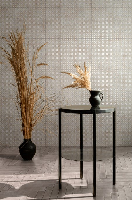 Amuri Porcelain Decoro Zuchero Avorio Tile Matte 2