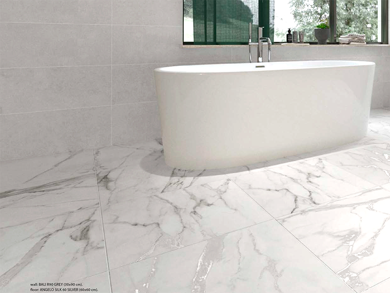 Angelo Silk Silver Porcelain Silver Tile Matte 2
