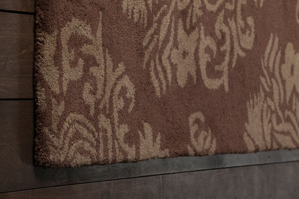 Wool 128 Area Rug Textured 5