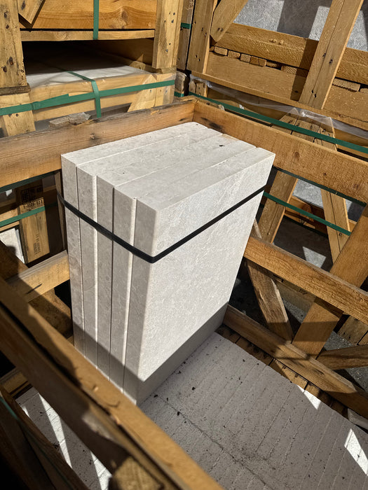 Antalya Cream Marble Modern Coping Sandblasted & Brushed 1