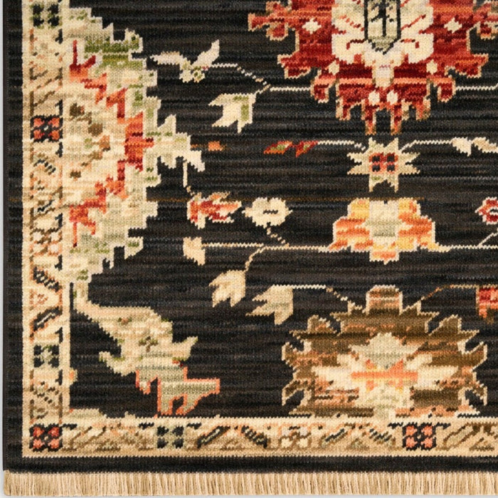 Antique Bloom Wool Blend Black BLK