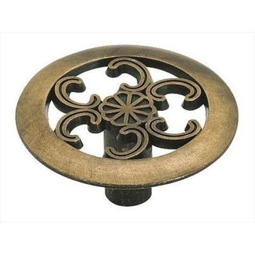 Everyday Heritage Zinc Antique Brass Cabinet Knob 1