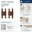 Decorative Hinges Steel Antique Copper Cabinet Hinge 4