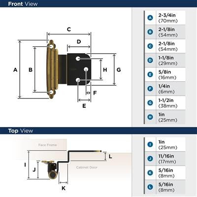 Decorative Hinges Steel Antique Brass Cabinet Hinge 2